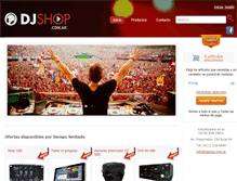 Tablet Screenshot of djshop.com.ar